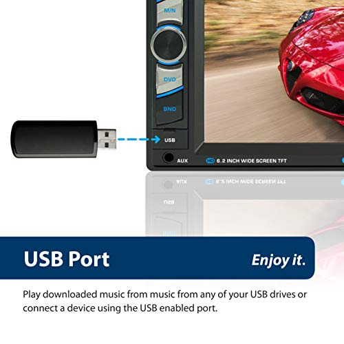 Blaupunkt Sanjose 120 6.2-Inch Touch Screen Dvd Multimedia Car Stereo Receiver With Bluetooth #TOP4