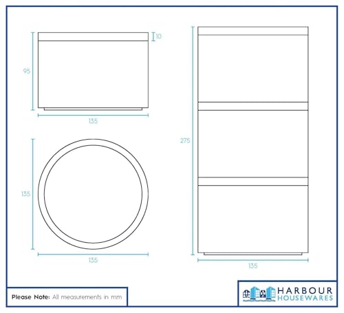Harbour Housewares Stackable Tea Coffee Sugar Canisters with Bamboo Lids - Monochrome - Stacking 3pc Tea Coffee and Sugar Canisters Set Airtight Kitchen Organiser Food Storage Jars - Cosy Home Interiors Harbour Housewares Stackable Tea Coffee Sugar Canisters with Bamboo Lids - Monochrome - Stacking 3pc Tea Coffee and Sugar Canisters Set Airtight Kitchen Organiser Food Storage Jars - Image 6
