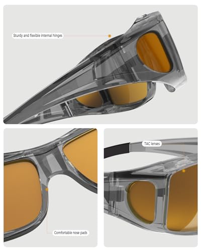 Night Driving Glasses for Men Women Fit Over Sunglasses Anti Glare Polarized HD Night Vision Glasses4