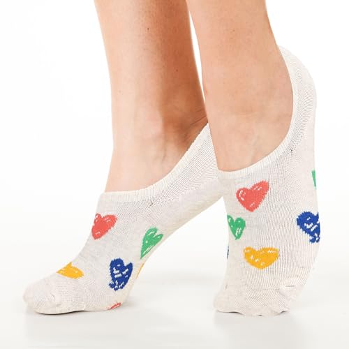 Image of Benefeet Sox Cute No Show Socks for Women Low Cut Socks for Girls Liner Invisible Socks Cotton Flat Boat Loafer Socks