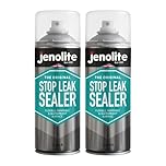 JENOLITE Stop Leak Sealer Spray | CLEAR | 2 x 400ml | Leak Sealer for Gutters and Flat Roofs | Waterproof Gutter Sealant | Fills, Seals & Stops Leaks | Long Lasting Waterproof Sealant