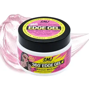 SMJ 360° Edge Gel – Max Hold for 3A-4C Hair, 4 fl oz