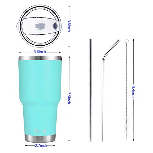 Image of D.S 30oz Mint Tumbler Double Wall Vacuum Insulated Travel Coffee Mug