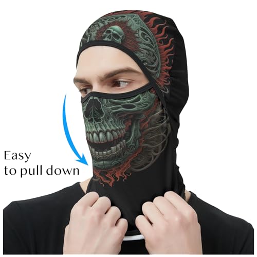 Image of Obacle Balaclava Face Mask Men Women for Sun Protection Motorcycle Fishing Raves
