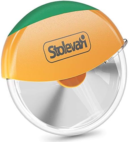 Pizza Cutter Wheel Slicer - Premium Stainless Steel Sharp Blade – Includes Protective Blade Guard Cover - Durable Professional Ergonomic Design Round Multipurpose Easy To Clean