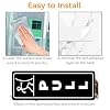 2 Set Vertical Push Pull Door Signs, 2 x 5 Acrylic Pull Push Door Sign for Office Restaurant Store Hotel Business, Easy Installation with Double-Sided Adhesive Tape