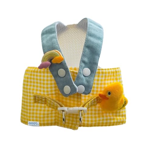 Harnais de poitrine pour chiots vert motif grenouille et canard