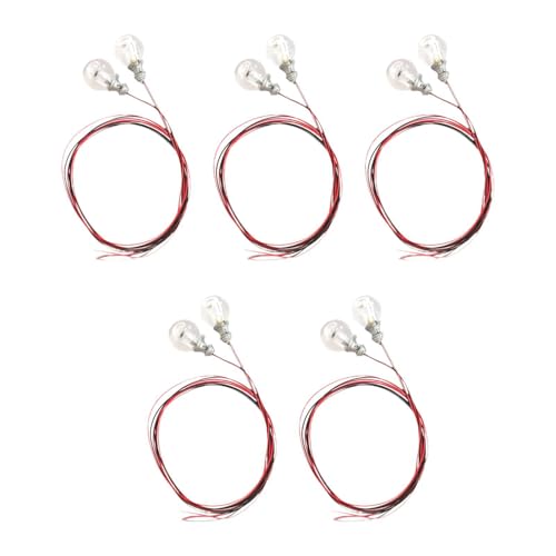 Mini ampoules LED blanc chaud Harilla pré-câblées pour maillage maison de poupée x10