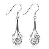 Pendientes elegantes de piedras preciosas para mujer, joyería 925, planta de longitud media, diente de león, boda de Zricon