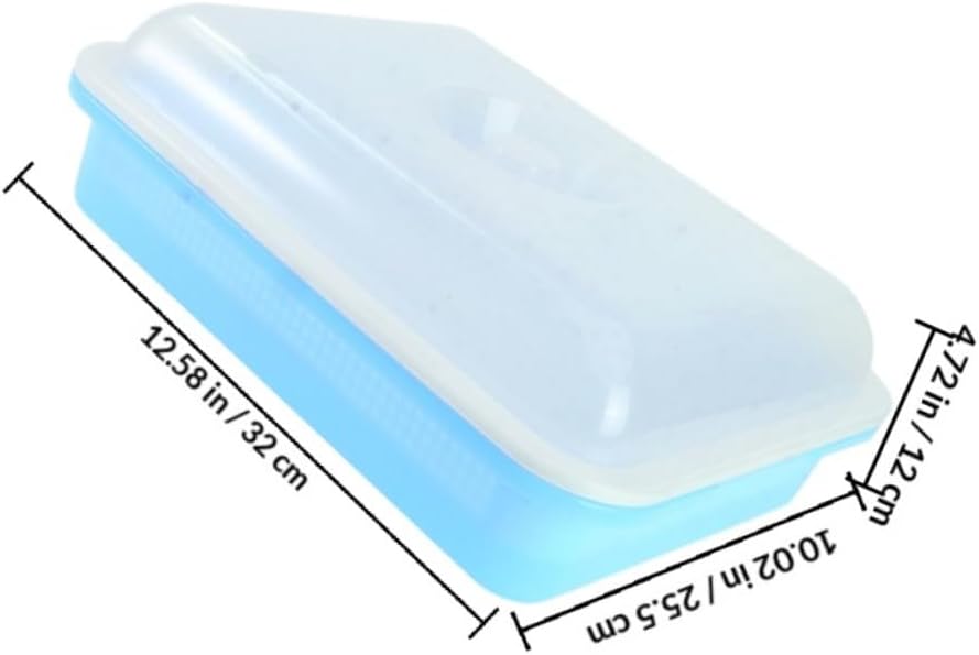 TIDTALEO Multi-Hole Plant Growing Trays with Lids Sprouting Trays for Seed Germination for Indoor Garden Seedlings and Vegetable Sprouts