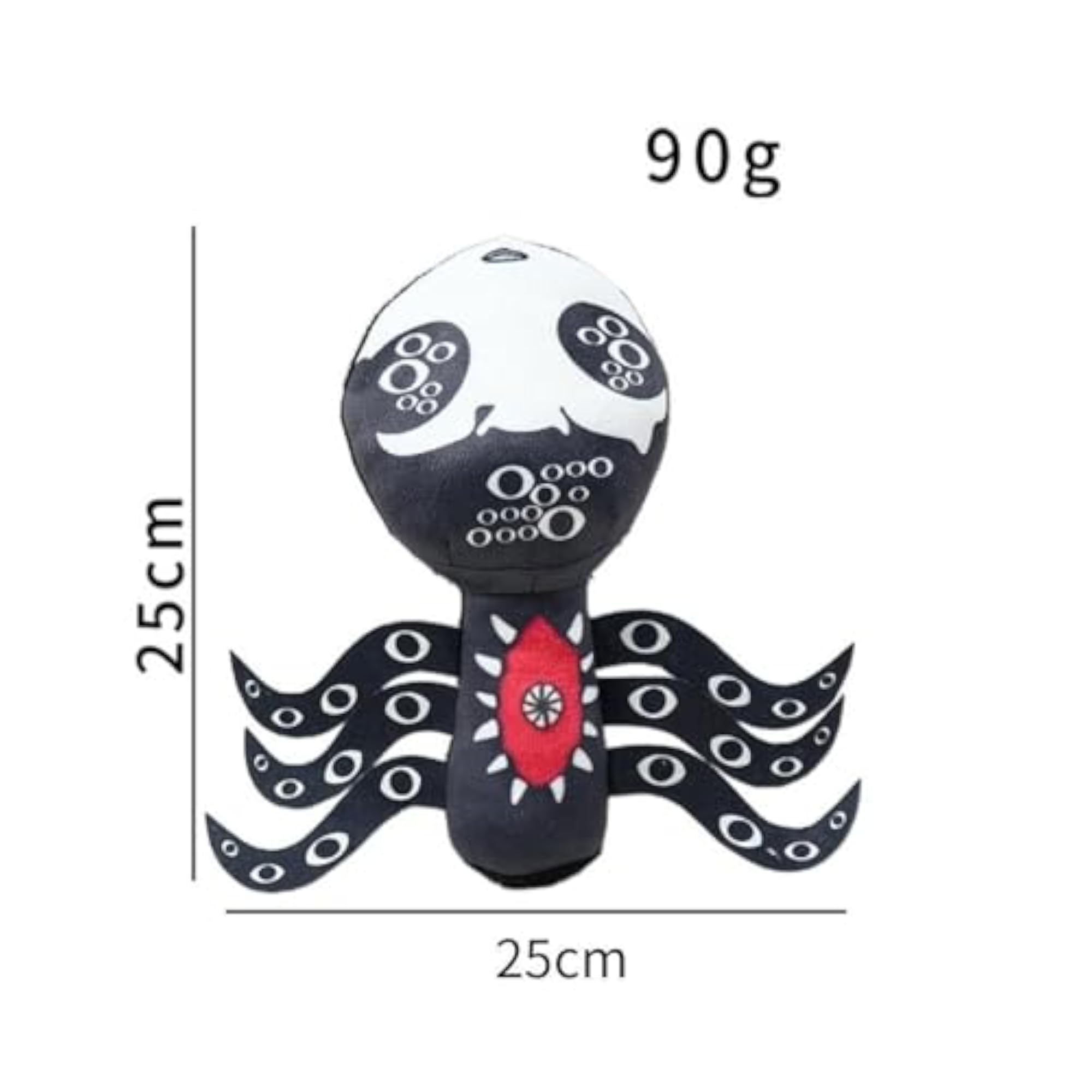 Plush Stuffed Toy Cute Black Ghost for Kids and Adults