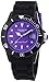 Madison New York - SU4486NU - Montre Mixte - Quartz Analogique - Cadran Violet - Bracelet Silicone Noir