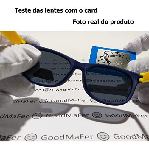 Óculos De Sol Infantil Unissex 4 a 10 anos Flexível Polarizado Com UV400 + (Pink Com Rosa)