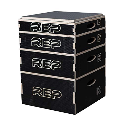 Stackable Wood Plyometric Box for Jump Training, Fitness and Conditioning