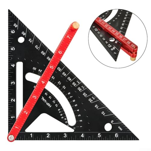 Règle triangulaire rotative en aluminium à double bord de référence