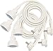 Produktbild 4er Pack Brennenstuhl Qualitäts-Kunststoff-Verlängerungskabel mit Flachstecker (Verlängerungskabel flach für innen mit 3m Kabel) weiß