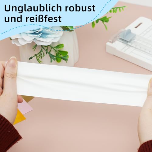 IModeur PU Plotterfolie Textil Weiß – 30,5 x 300 cm Flexfolie Plotter Textil weiß für Silhouette Cameo, Textilfolie für Kleidung, Mützen, Hosen, andere Stoffe