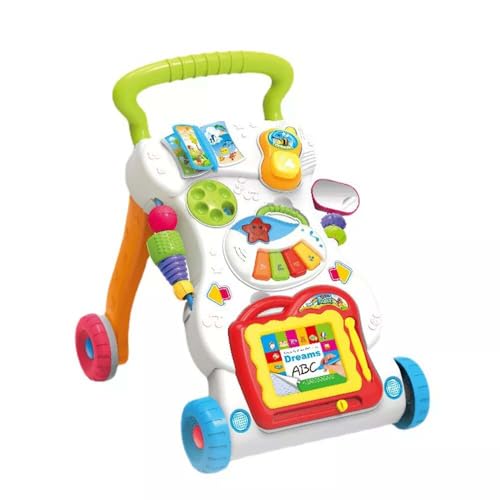 Blendra Baby Walker First Steps Baby Push Along Walker for Boys and Girls 6 Months+ with Detachable Drawing Board,Piano,Phone,Stroller Toddler Walker for Steps