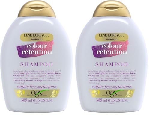 OGX Colour Retention shampoo with bond plex technology 385ml, packaging may vary (Pack of 2)