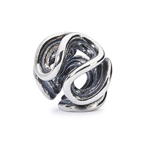 Plata 925 de ley en el abalorio Trollbeads Forma de la Vida TAGBE-20067 talla única