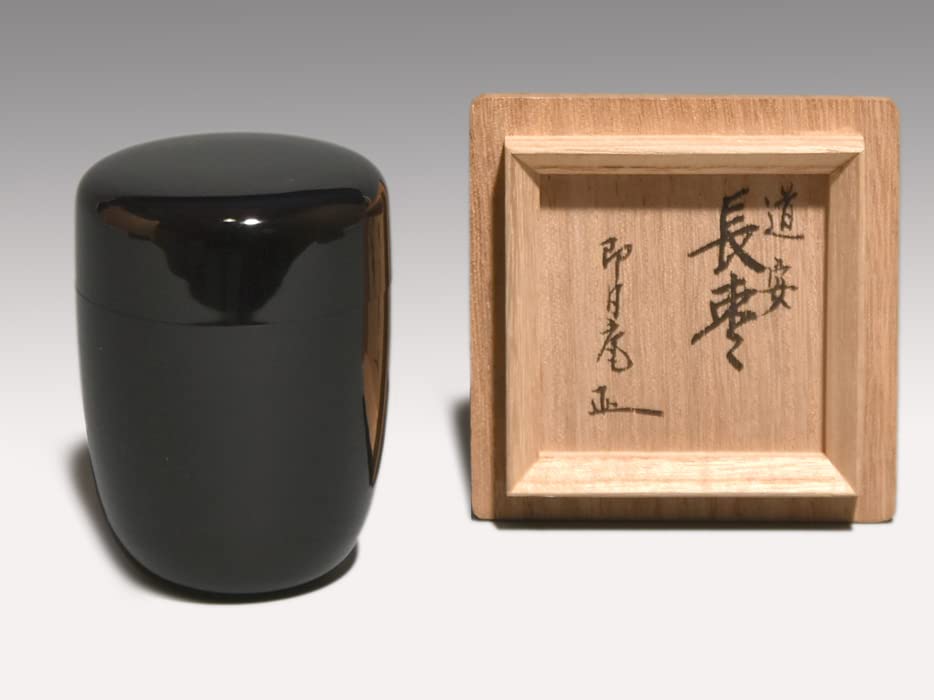 道場宗廣作 白漆源氏車蒔絵平棗 戸田宗寛 即日庵 淡能斎書付　OK167　1F6 Amazon.co.jp: 道安 長棗 戸田宗寛 即日庵 淡能斎在判箱書 共箱 茶道具
