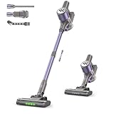 WLOTPO Vacuum Cleaners for Home,Cordless Vacuum Cleaner,Lightweight Stick Vacuum Cordless Rechargeable,Self-Standing Design,LED Touch Screen,Vacuum for Hardwood Floors,Carpet,Pet Hair(Purple Black)