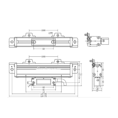 Escala lineal KA-600 2200mm 5 micras con salida TTL miniatura 6