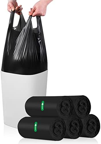 OKKEAI Bin Liners 30l Bin Bags Medium Pedal Bin Liners Garbage Bags-60 Bags Heavy Duty Blue Plastic Trash Bags for Home Office,Bathroom