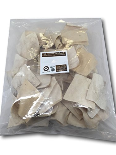 Top Dog Chews Premium Beef Cheek Chips - 50 Pack Rawhide Thick Chips #TOP1