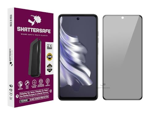 Image of Anti-Spy Privacy Tempered Glass Compatible For Tecno Spark 20 [Pack of 1]. 9H Hardness, Anti-Scratch, Edge-to-Edge Protection With Easy Installation Kit & Case Friendly Fit.