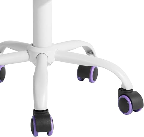 Miniatura 25 de FurnitureR Silla de trabajo de escritura para adolescentes, niños y niñas, ruedas giratorias de 360 grados, asiento de tela suave, respaldo F-aqua,C