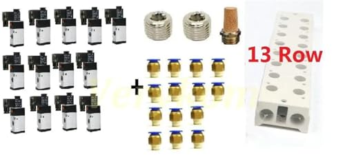 Manifold d'électrovanne 3V210-08 pour contrôle de vérins pneumatiques - 3