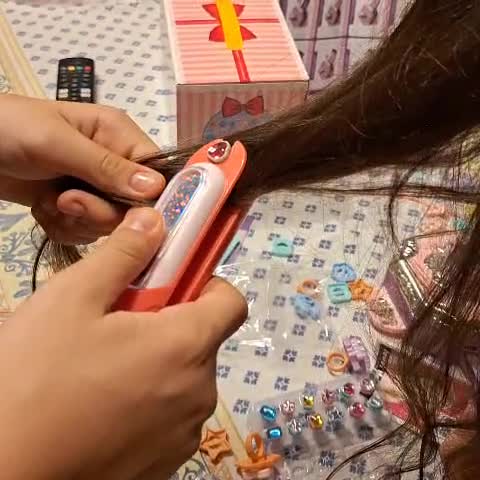 RoserRose Accessori per capelli per ragazze, ciocche di capelli per bambini, giocattoli, per bambini, fai da te, decorazione per capelli, per ragazze, 5, 6, 7, 8, 9, 10 anni