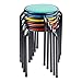 Pearington BW-6473 Kids Classroom & Home Playroom Padded Stool, Red/Blue/Green/Yellow/Orange (Pack of 5)