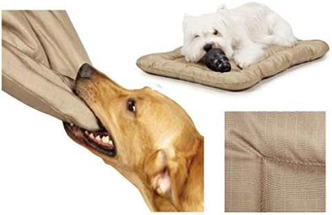 Slumber Pet Heavy Duty Chew Resistant Crate Mats for Dogs Reinforced Megaruffs Dog Beds (Small - 23¾"L x 16¾"W)