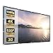 Yome 120 Inch Projector Screen, 16:9 HD Anti-Crease Indoor Outdoor Foldable Portable Movie Screen Support Double Sided Projection for Home Office Travel Party, 4K, 3D, White