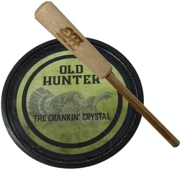 ESH 2 Sided Glass and Slate Turkey Pot Call with Hickory Striker - Turkey Hunting Call for Soft and Loud Calling - Gobbler Turkey Caller with Realistic Hen Sounds