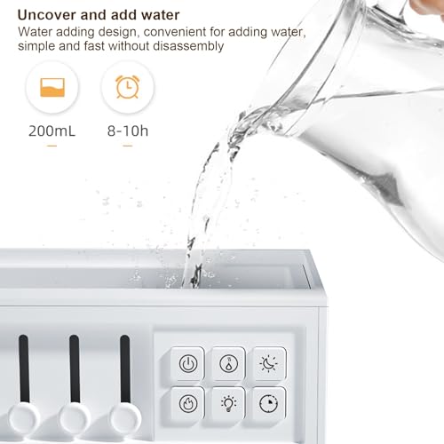 Difusor de llama de ruido blanco con humidificador ultrasónico y terapia de sonido 2