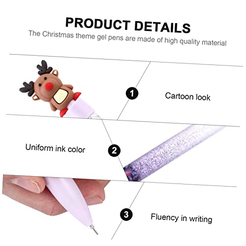 6 bolígrafos de gel con tinta marrón variedad de colores miniatura 5