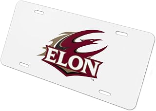 Elon University Secondary Logo Novelty Metal Vanity Tag License Plate