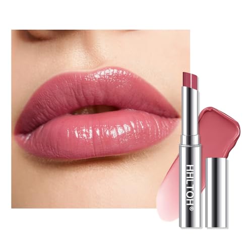 Image of Rose Pink Honey Tinted Lip Balm for Women, Hydrating Lip Oil Stick Lip Gloss Lipstick for Mature Skin, Sheer Lightweight Moisturizing Lip Tint Balm with Natural Shine, Vegan & Cruelty-Free