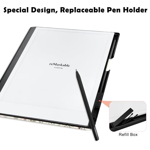 Aippdo Case for Remarkable 2 Paper Tablet 10.3" 2020 Released,Lightweight and Hard Back Shell Protective Book Folio Cover with Built-in Pen Holder,Comes with Remarkable 2 Pen Tips. by Aippdo - Image 4