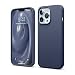 Produktbild elago Liquid Silicone Case Kompatibel mit iPhone 13 Pro Hülle (6,1"), Hochwertiges Silikon, Rundumschutz Handyhülle : 3-Layer Struktur Schutzhülle, Kratzfestes Weiches Mikrofaserfutter (Dunkelblau)