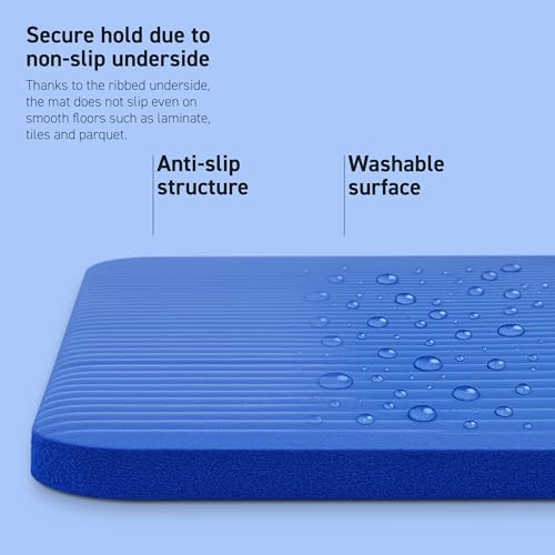 Image of MSPORTS Yoga Mat Premium Non Slip Thick - Extra Comfortable Exercise Mat for Home Workouts, Pilates, Stretching & Gym - Cushioned NBR Foam, Gym Mat with Strap, for Women & Men