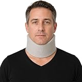 KMINA Collare Cervicale Semirigido Regolabile, Girocollo 40 a 46 cm | Sostegno per il Collo, Chiusura a Strappo, Schiuma di Poliuretano, Tessuto Tubolare in Cotone Morbido, Ipoallergenico