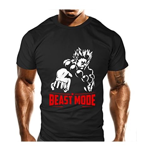 New Akuma Beast Mode Gym T-Shirt - Training Top - Sports - Bodybuilding Casual Loose Fit Top (XL) Cover