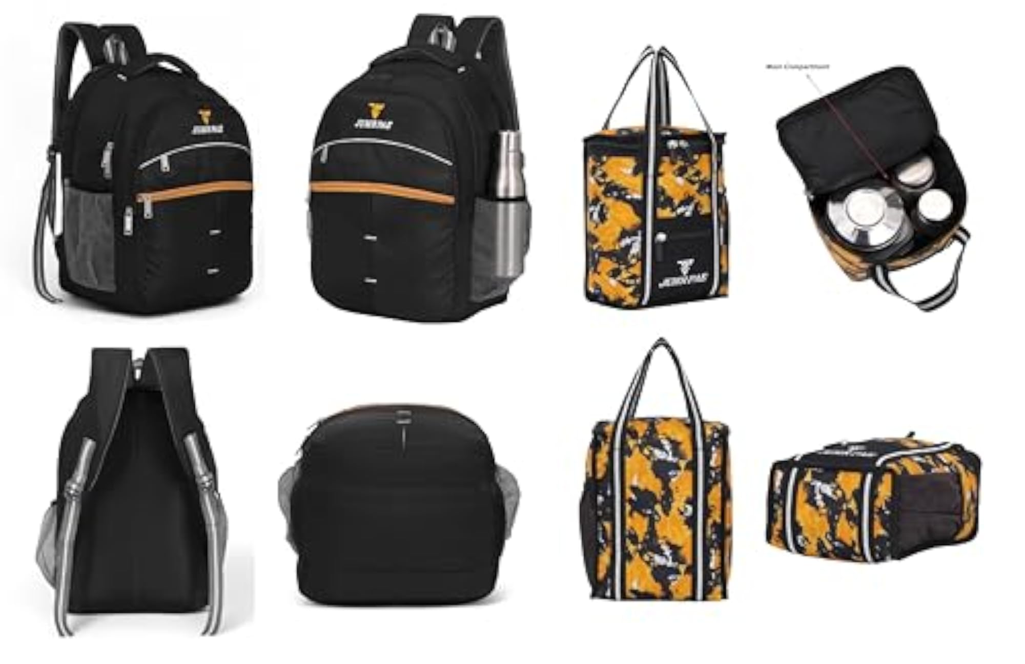 Waterproof Polyester Lunch Bag and School Bag Combo
