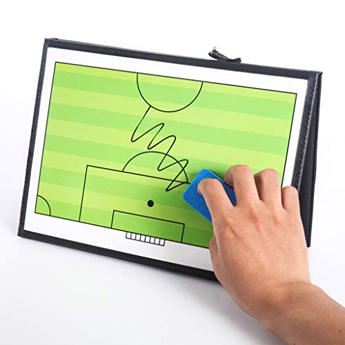 KOCOME Pranchas táticas de futebol portátil profissional, pasta de futebol com acessórios de treinam
