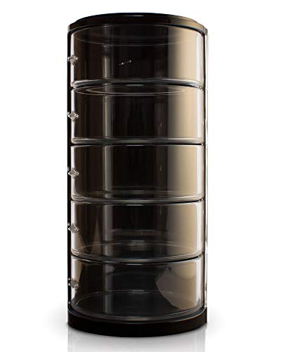 ELYPRO Gürtel-Organizer – Acryl-Organizer und Display für Accessoires wie Gürtel, Schmuck, Uhrenetui, Kosmetik, Make-up-Organizer, Fliegen, Armbänder, Handwerk, Spielzeug Kompakter Schrank-Organizer