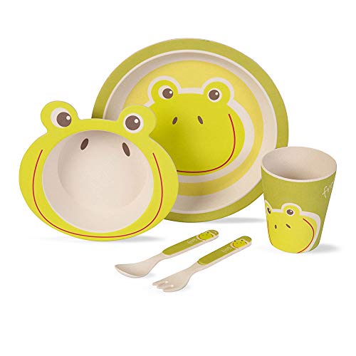 Set da Cucina in bambù per Bambini da 5 Pezzi Motivo